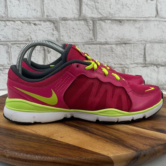 Nike Training Flex TR2 Womens 8 Pink Green Running Sneakers 511332-632 - Picture 6 of 14
